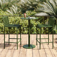 Outdoor Balcony Bistro Set, High-Top Patio Bar Table and Chairs for Small Spaces, Garden, Cafe