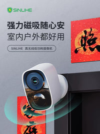 Wireless WiFi Security Camera with Remote Phone Monitoring for Indoor/Outdoor Use, HD, No Wiring Needed