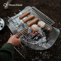 Thous Winds Ultralight Titanium Fire Pit Outdoor Wood Stove BBQ Grill