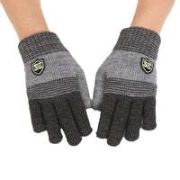 Kids' Cartoon Ski & Ice Skating Gloves - Thickened, Non-Slip, Wool Blend for Winter Sports