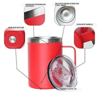 Insulated Stainless Steel Coffee Mug with Handle, Double-Wall Vacuum Travel Tumbler