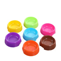 Promotional Candy-Colored Small Plastic Pet Single Bowl for Cats and Dogs - Pet Supplies, Various Colors Available