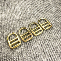 Brass D-Ring Buckle for Bag Straps and DIY Hardware