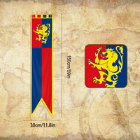 Medieval Knight Swallowtail Flag Tapestry Vintage Wall Hanging Decor