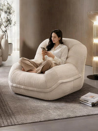 Single Lazy Sofa Chair for Bedroom Living Room, Recliner Lounger with Backrest