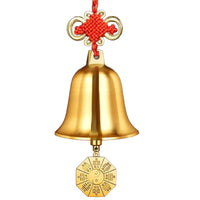 Brass Feng Shui Bell Ornament for Doorway and Home Decor