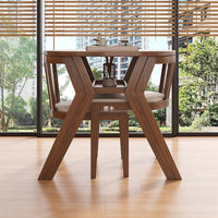 Balcony Bistro Set Solid Wood Round Table and 2 Chairs