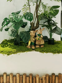 Artificial Moss Mat Square Fake Grass Turf for Landscape Decoration