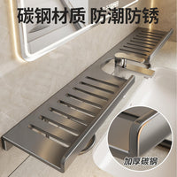 Faucet Mounted Bathroom Organizer Shelf No-Drill Sink Caddy for Toilet Vanity