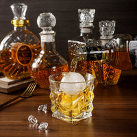 Whiskey Ice Ball Mold, 4-Cavity Round Clear Food-Grade Ice Maker for Home Use