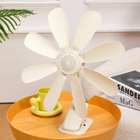 Mini Portable Clip-on Desk Fan with Strong Airflow for Office, Dorm, and Home