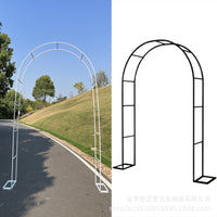 Garden Arch Trellis for Climbing Plants, Rose Arbor Support, Outdoor Metal Pergola
