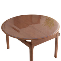 Clear PVC Round Tablecloth Protector, Waterproof, Oil-Proof, Heat-Resistant Table Mat