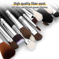 19-Piece Eye Makeup Brush Set with Optional Travel Bag