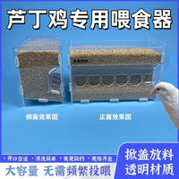 True Love Pet Quail Feeder Anti-Scatter Automatic Food Dispenser for Rutin Chickens