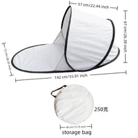 Portable Pop-Up Beach Tent for Single Person, UV Protection, Automatic Folding, Lightweight Camping Shelter