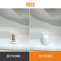 Toilet Bolt Caps Decorative Covers for American Style Toilets, Universal Fit