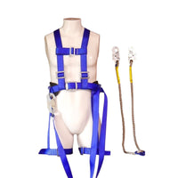 Full Body Safety Harness with Double Hooks for Pole Work and Fall Protection