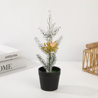 Mini Artificial Potted Plants for Christmas & Party Decor