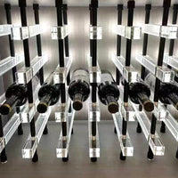 Acrylic LED Wine Rack for Cellar & Cabinet, Commercial Floor-Standing Partition Decor