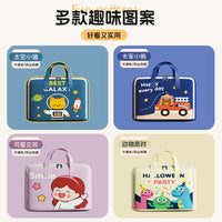 Kids' Quilt Storage Bag with Handle, Moisture-proof Organizer for School Dormitory, Clothes, Bedding, and Luggage