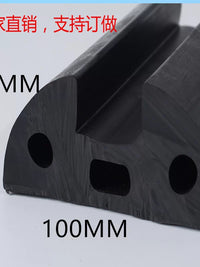 U-Shaped Rubber Fender Strip for Boats, Yachts, Docks, and Playgrounds