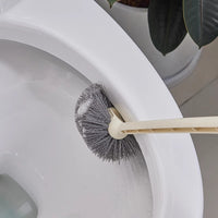 Wall-Mounted Toilet Brush with Long Handle and Soft Bristles for Deep Cleaning