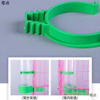 Bird Cage Accessories Set for Parakeets and Cockatiels - Colorful Swing, Small Water Dispenser, and Feeder