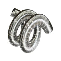 High-Temperature 304 Stainless Steel Corrugated Ducting for Exhaust and Dust Removal