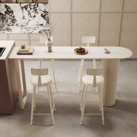 Luxury Slate Bar Table for Home Living Room Kitchen Partition Balcony Wall-mounted High Foot Table