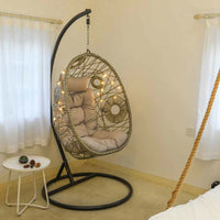 Rattan Woven Single Person Bird's Nest Hanging Chair Outdoor Swing Balcony Cradle Chair
