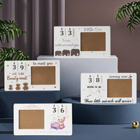 Wooden Baby Ultrasound Photo Frame Desktop Ornament