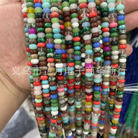 5x8mm Abacus Bead Strands for DIY Jewelry Making - Agate, Tiger Eye, Turquoise, and More