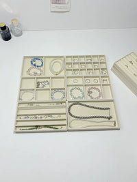 Premium Velvet Lined Jewelry Drawer Organizer Tray for Earrings, Rings, Necklaces