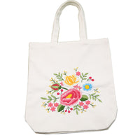 DIY Embroidery Kit for Canvas Tote Bag - Hand-stitched Couple's Gift & Student Project