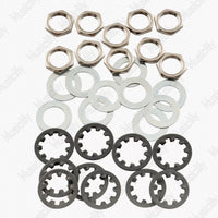 Musiclily Electric Guitar Bass Potentiometer Hex Nuts and Washers for 8/9mm Pots