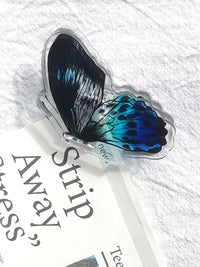 Butterfly Acrylic Clip for Journals, Photos, and Notes - Transparent Decorative Fastener