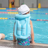 Kids' Inflatable Swim Vest with Buoyancy for Beginners, Thickened Floating Aid Life Jacket for Boys and Girls
