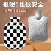 Plush Hot Water Bottle for Winter Warmth, Foot and Belly Warmer, Bed Heater, Hand Warmer