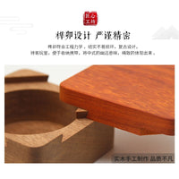 Wooden Luban Lock Puzzle Box - Tap to Open Secret Compartment