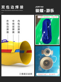 Inflatable Caterpillar Team Racing Game for Outdoor Group Activities