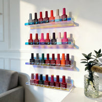 Acrylic Floating Wall Shelf Invisible Display Rack for Collectibles and Decor