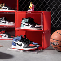 Stackable Clear Shoe Storage Boxes with Lid, Dustproof Plastic Shoe Organizer for Sneakers and High-Tops