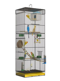 2026 New Bird Cage Ecological Villa Parrot Cage Thickened Heightened Extra Large Full Set Home Use for Budgerigar Peony Birds