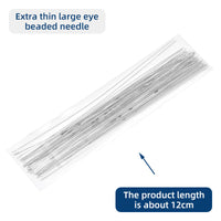 Extra Fine Big Eye Beading Needles for DIY Jewelry Making, Bracelets, and Weaving Tools