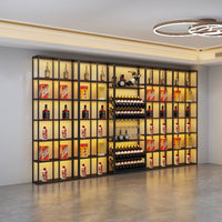 Nordic Freestanding Wine Rack Display Cabinet for Commercial and Home Use
