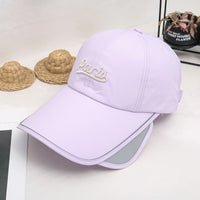 Women's UV Protection Sun Visor Hat with Retractable Brim for Outdoor Activities