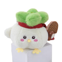 Garlic Bird Plush Keychain with Sound, Creative Souvenir Gift Mascot Doll