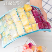 Silicone Ice Cube Tray with Lid, Food-Grade Ice Maker Mold for Homemade Ice Cubes, Creative Ice Storage Box for Home Use