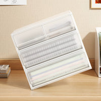 Stackable Drawer Storage Box for A4 Documents and Office Supplies, Japanese Style